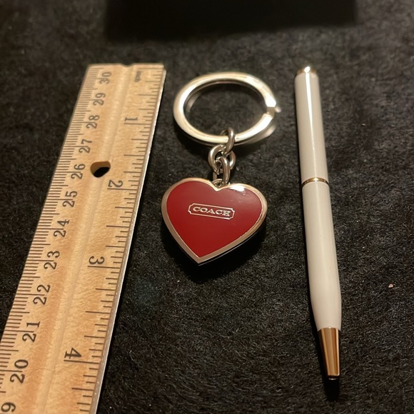 Coach Locket Heart Keychain and Pen Set - Picture 7 of 7